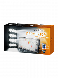 Прожектор светодиодный RGB с пультом, 50Вт с вилкой 220В Огонёк OG-LDP49C